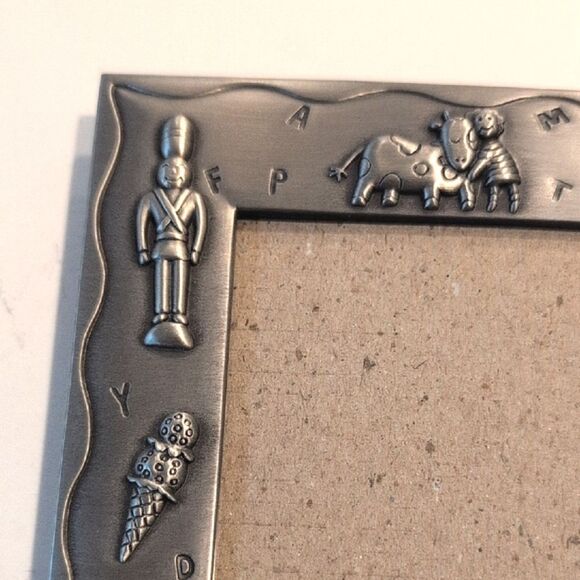 Malden Silver ABC Animal Toy Accent Child Picture Frame Baby Photo Nursery - Picture 2 of 10